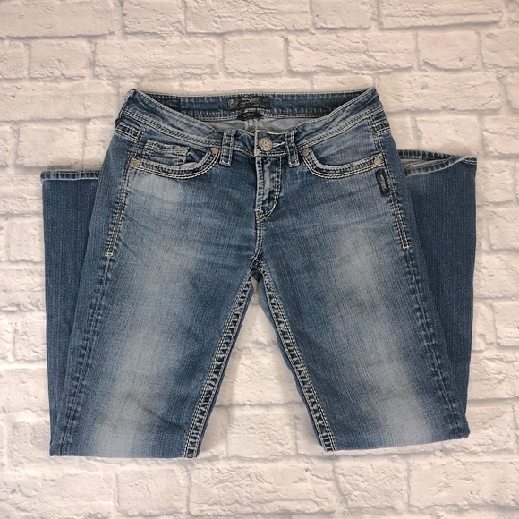 Silver Jeans Lola Bootcut Lightly distressed Stretch size 29 - Picture 5 of 15